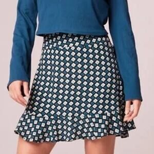 Women's Band of the Free Colette Black Deep Teal Mini Skirt - S